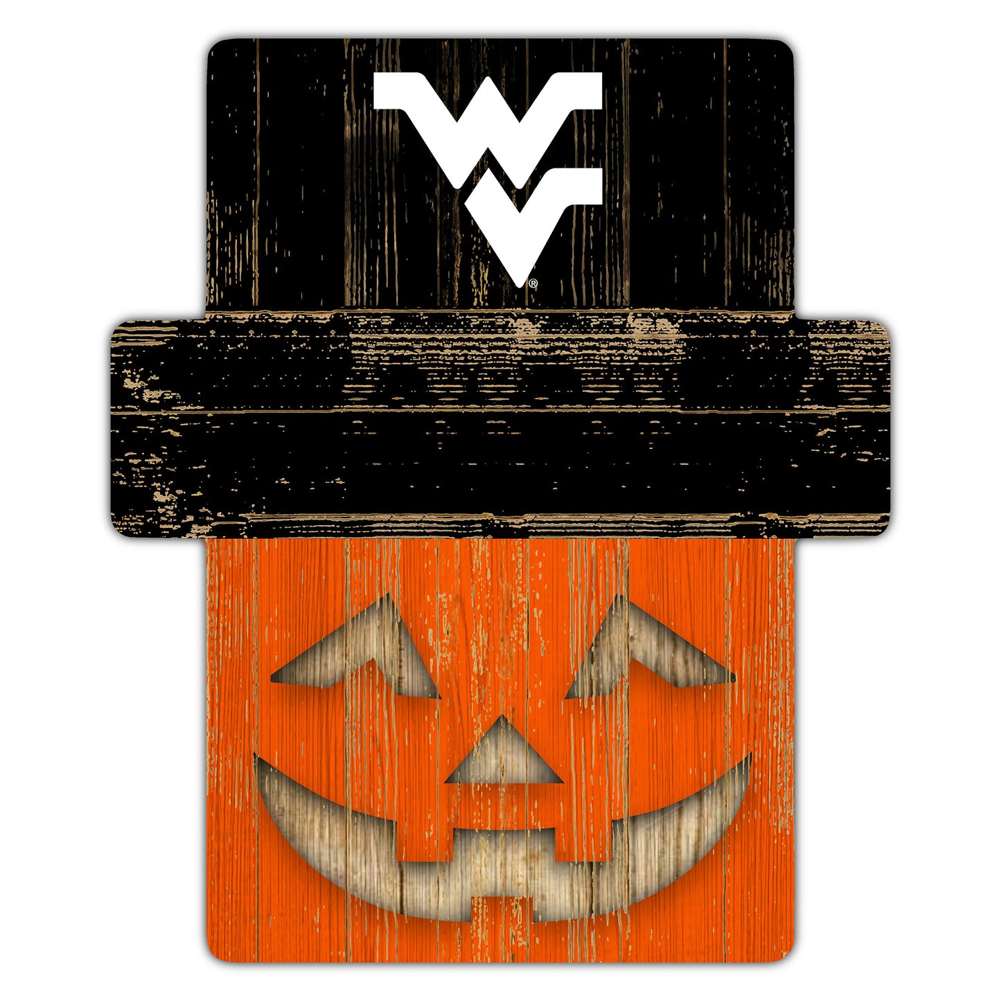 West Virginia Mountaineers 12" x 12" Jack-O-Lantern Display