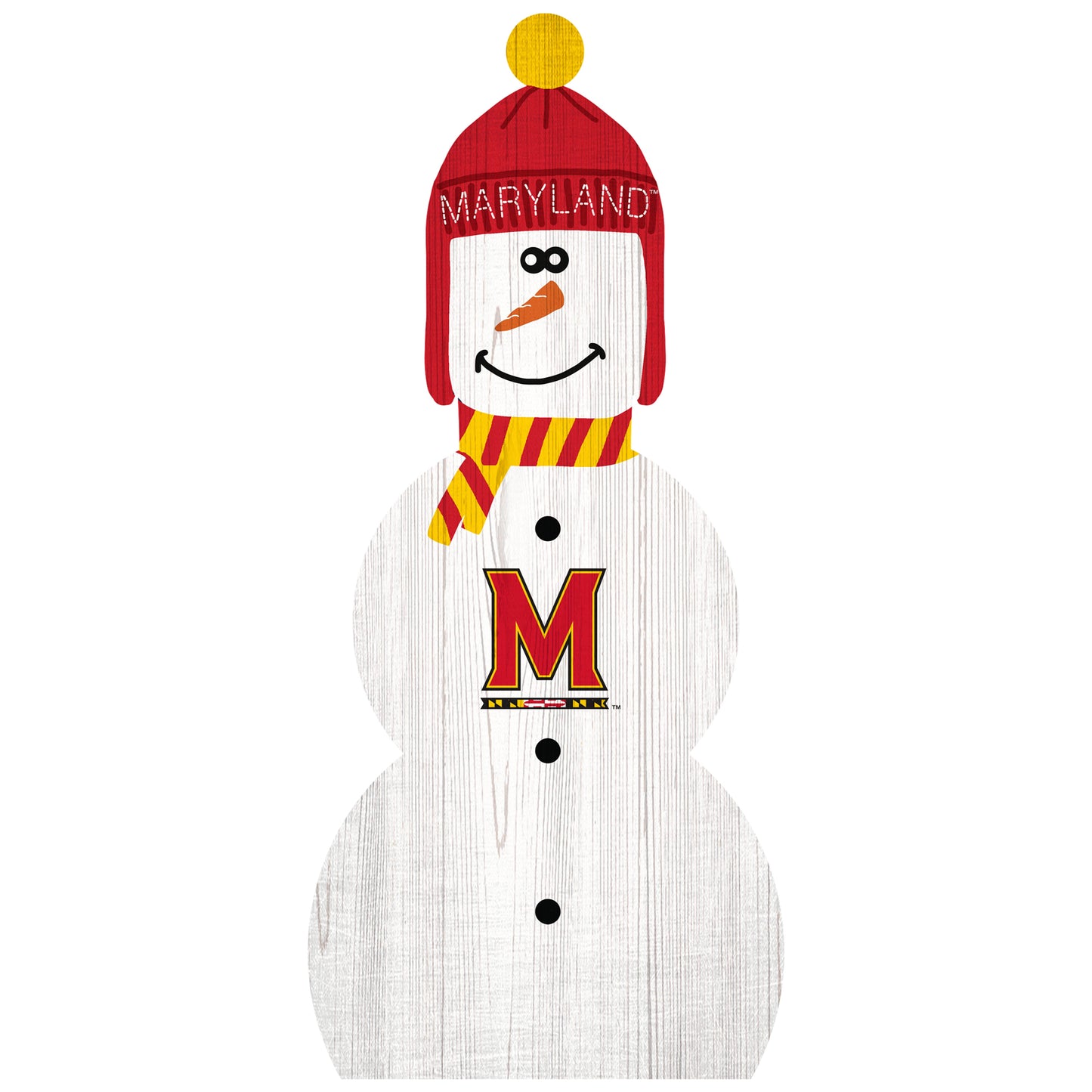 Maryland Terrapins 31'' Snowman Leaner