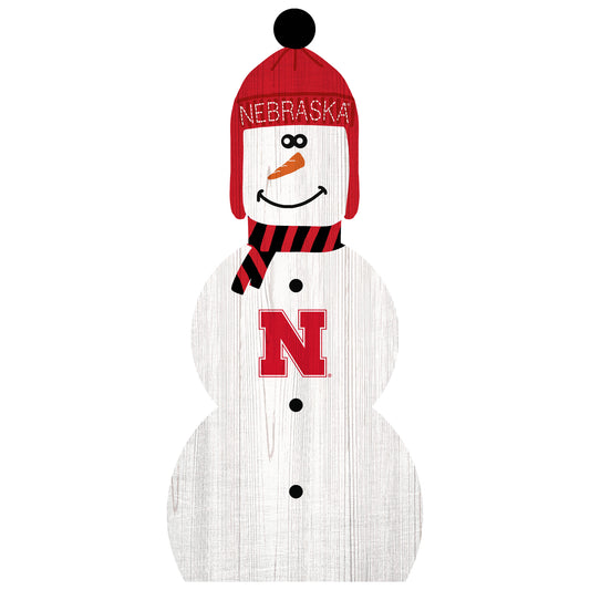 Nebraska Huskers 31'' Snowman Leaner