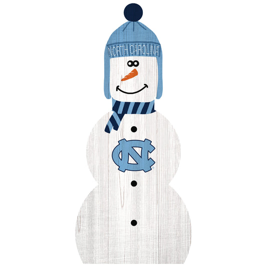 North Carolina Tar Heels 31'' Snowman Leaner