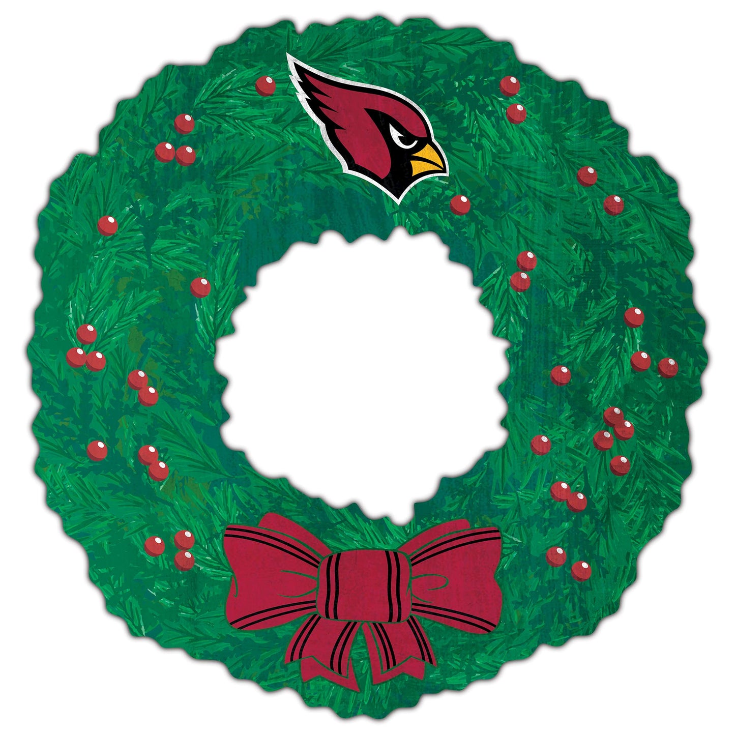 Arizona Cardinals 16'' Team Wreath Sign