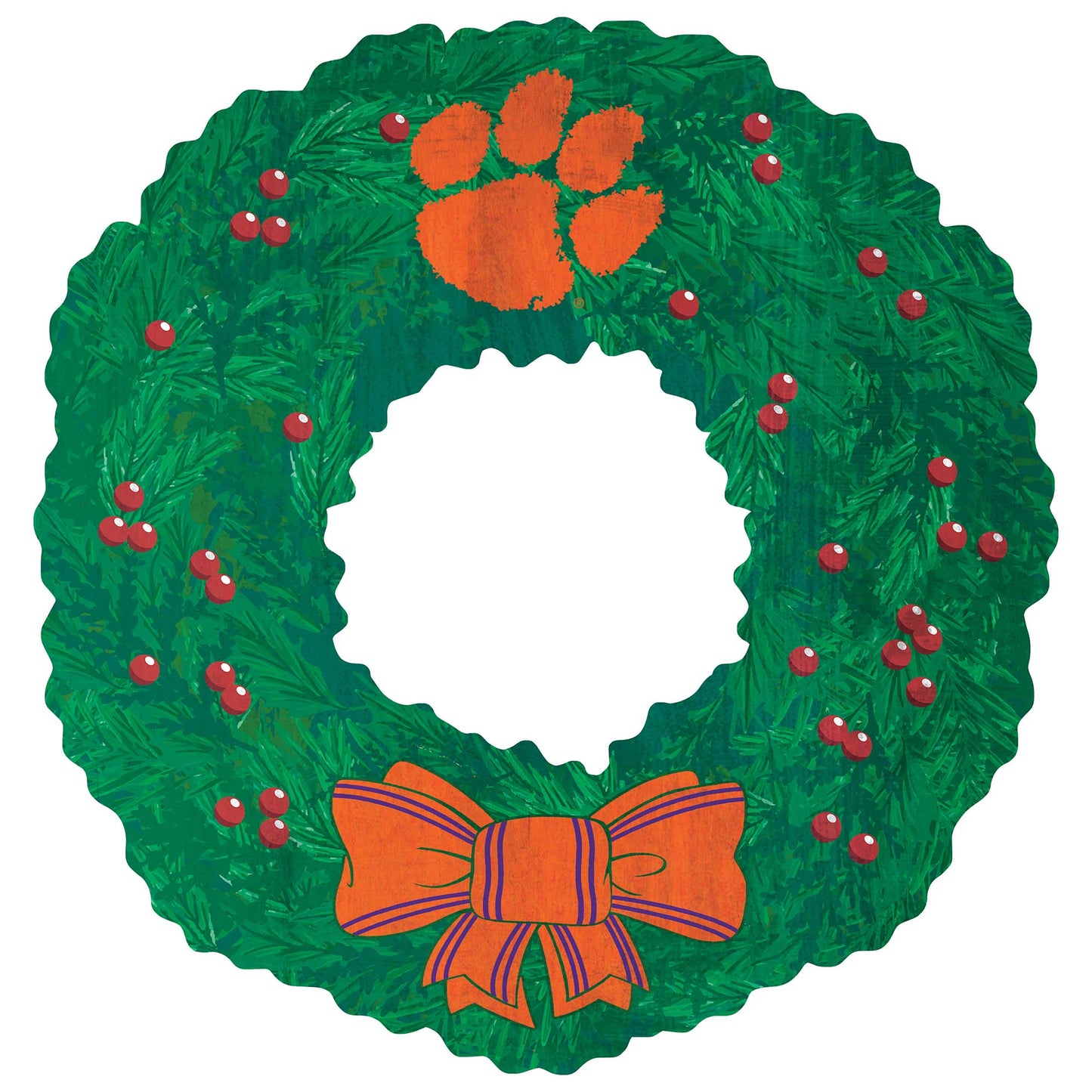 Clemson Tigers 16'' Team Wreath Sign