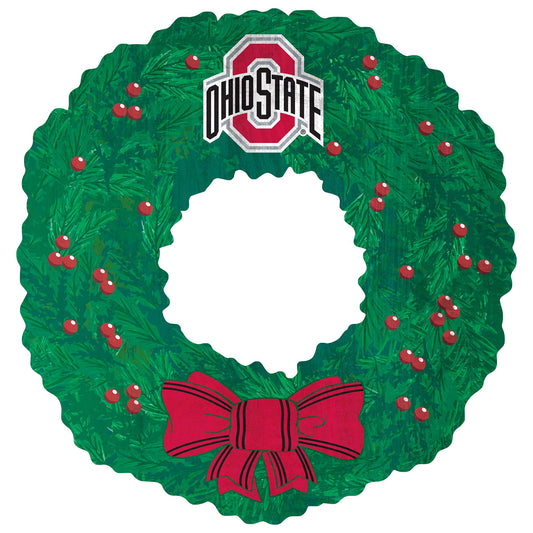 Ohio State Buckeyes 16'' Team Wreath Sign