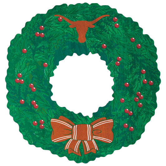 Texas Longhorns 16'' Team Wreath Sign