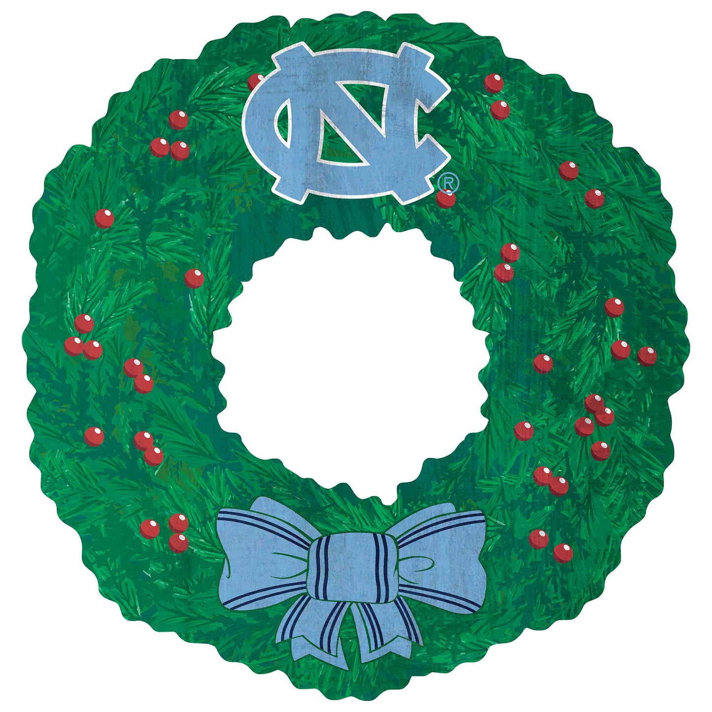 North Carolina Tar Heels 16'' Team Wreath Sign