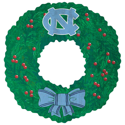 North Carolina Tar Heels 16'' Team Wreath Sign