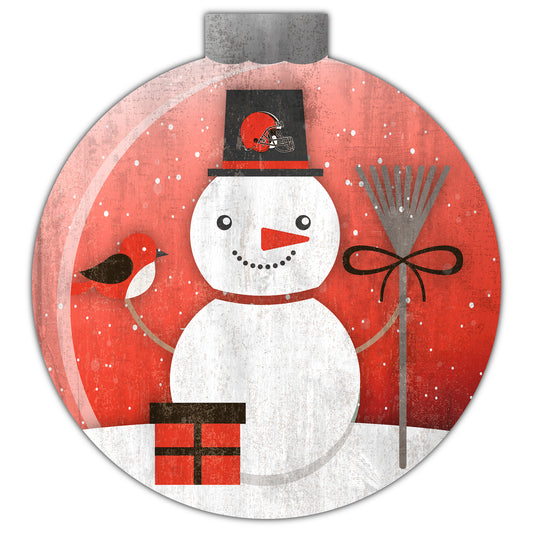 Cleveland Browns 12'' Snow Globe Wall Art