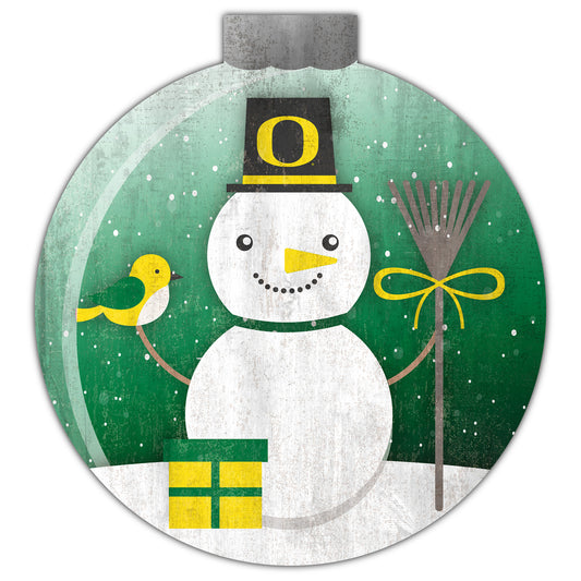 Oregon Ducks 12'' Snow Globe Wall Art