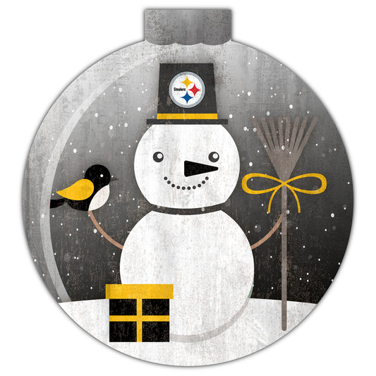 Pittsburgh Steelers 12'' Snow Globe Wall Art