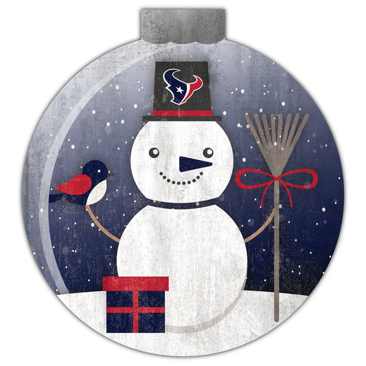 Houston Texans 12'' Snow Globe Wall Art