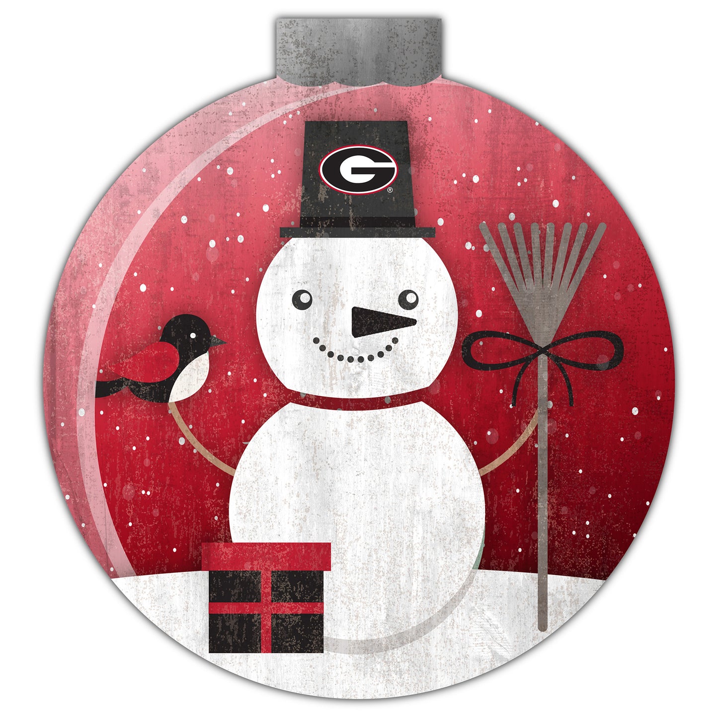 Georgia Bulldogs 12'' Snow Globe Wall Art