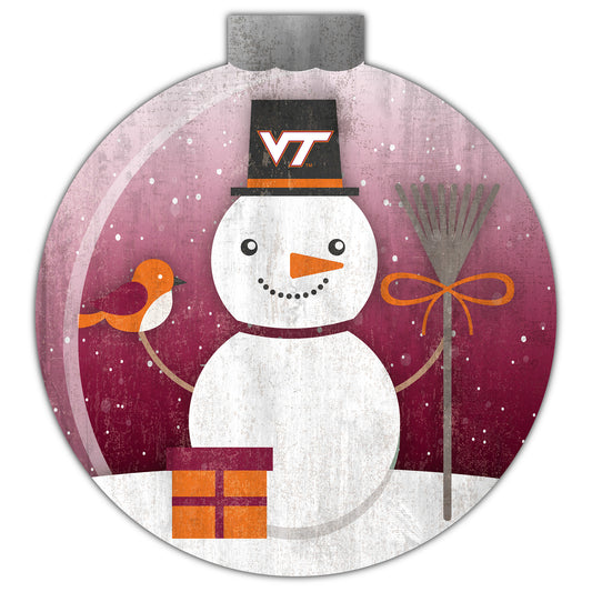 Virginia Tech Hokies 12'' Snow Globe Wall Art