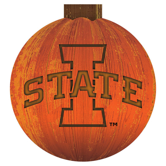 Iowa State Cyclones 12'' Pumpkin Sign