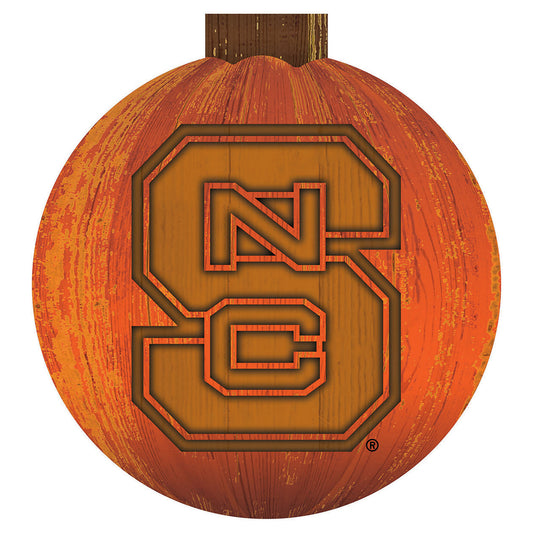 NC State Wolfpack 12'' Pumpkin Sign