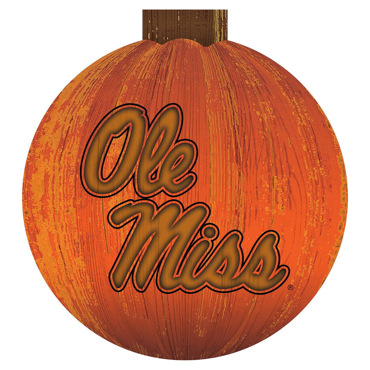 Ole Miss Rebels 12'' Pumpkin Sign