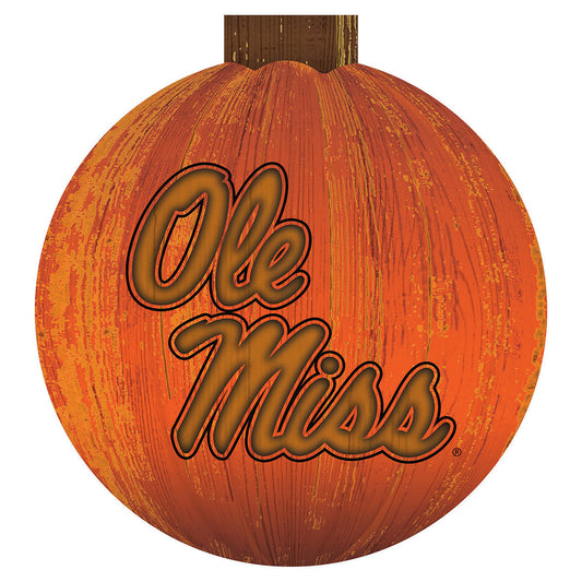 Ole Miss Rebels 12'' Pumpkin Sign