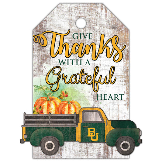 Baylor Bears 11'' x 19'' Gift Tag Truck Sign