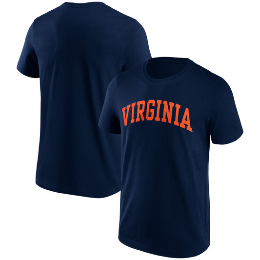 Men's Navy Virginia Cavaliers Basic Team Arch T-Shirt