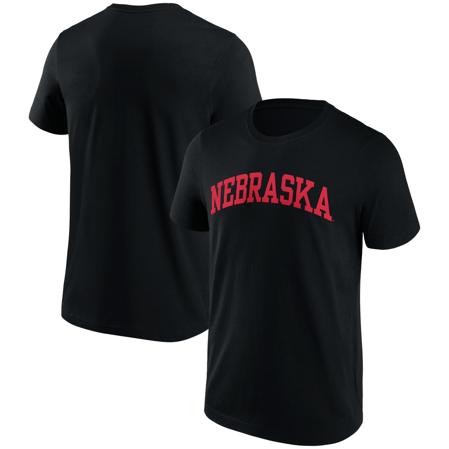 Men's Black Nebraska Huskers Basic Team Arch T-Shirt