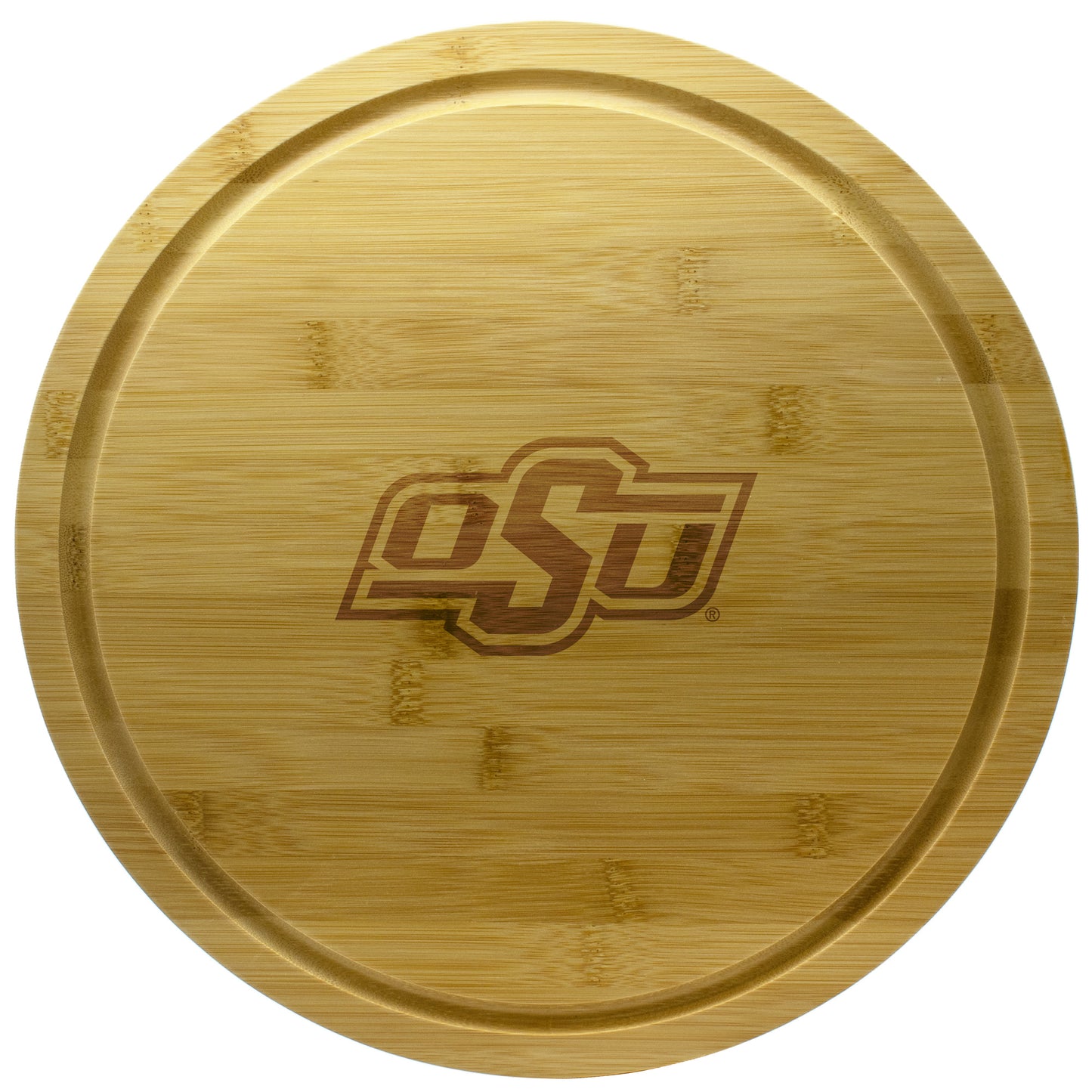 Oklahoma State Cowboys 13'' Rotating Bamboo Server