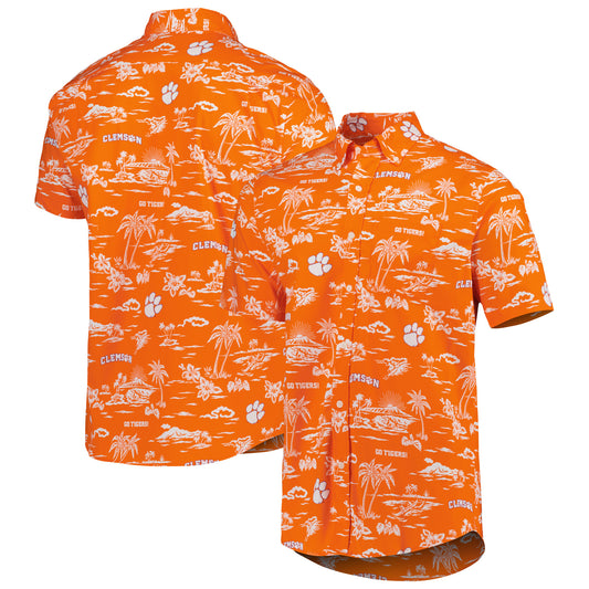 Men's Reyn Spooner Orange Clemson Tigers Classic Button-Down Shirt