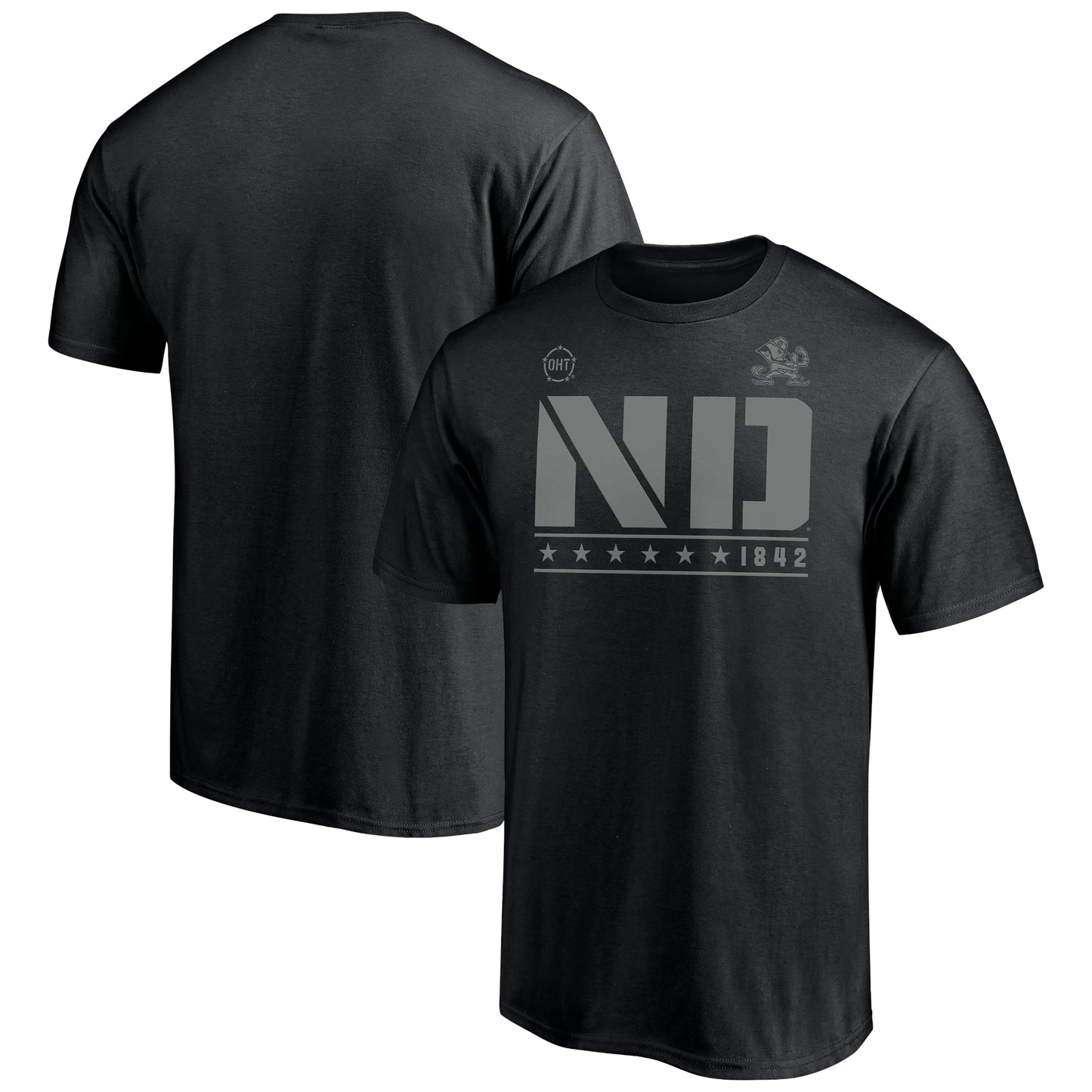 Men's Black Notre Dame Fighting Irish Mist Runner T-Shirt