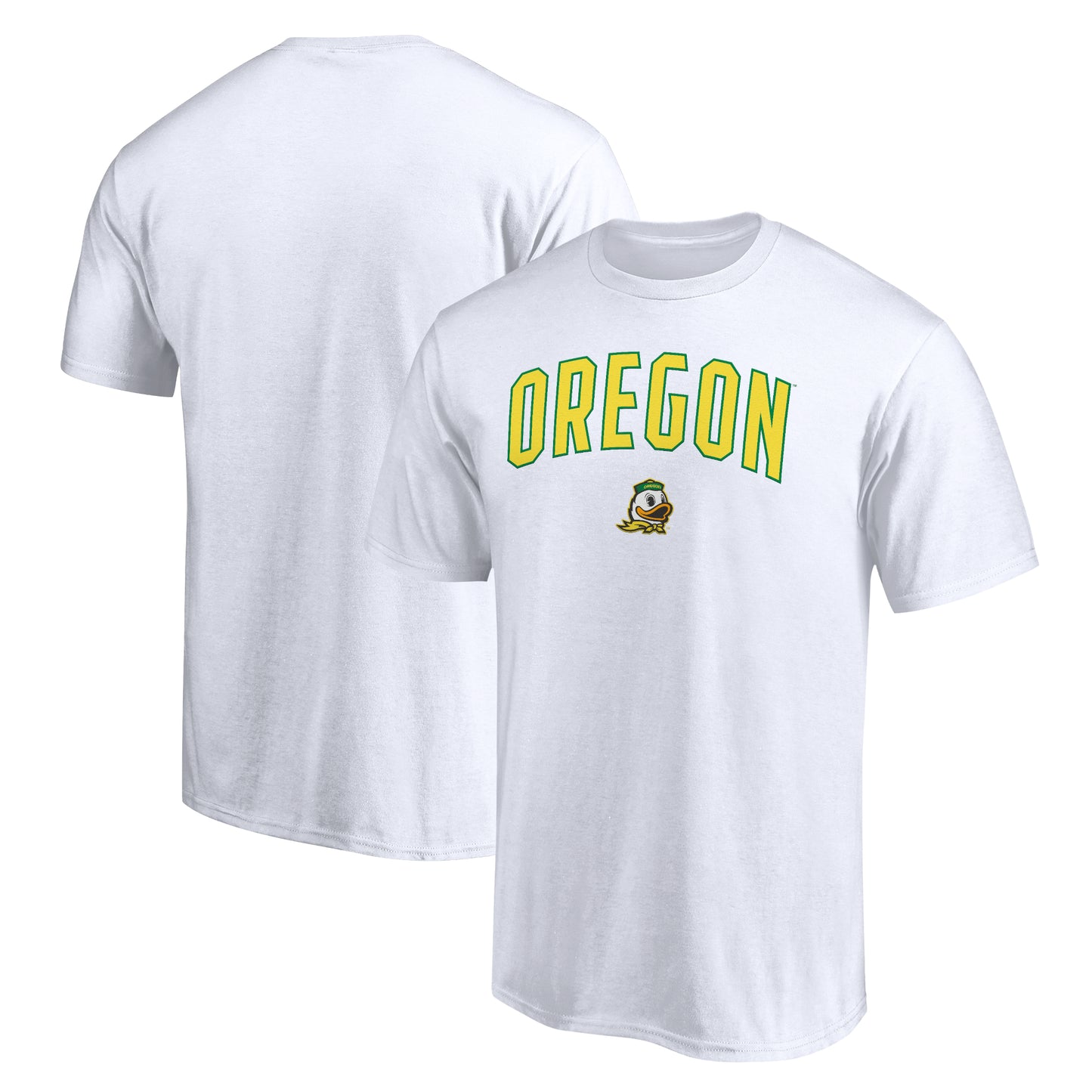 Men's White Oregon Ducks Tall Engage Arch T-Shirt