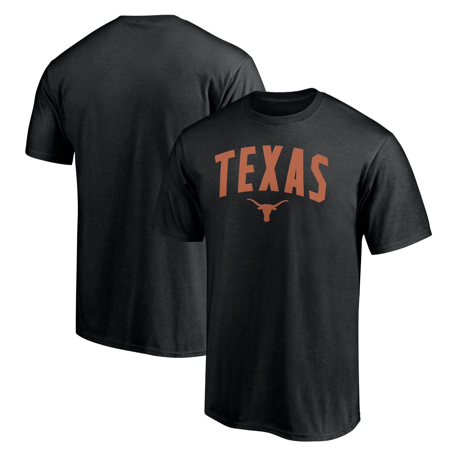 Men's Black Texas Longhorns Tall Engage Arch T-Shirt