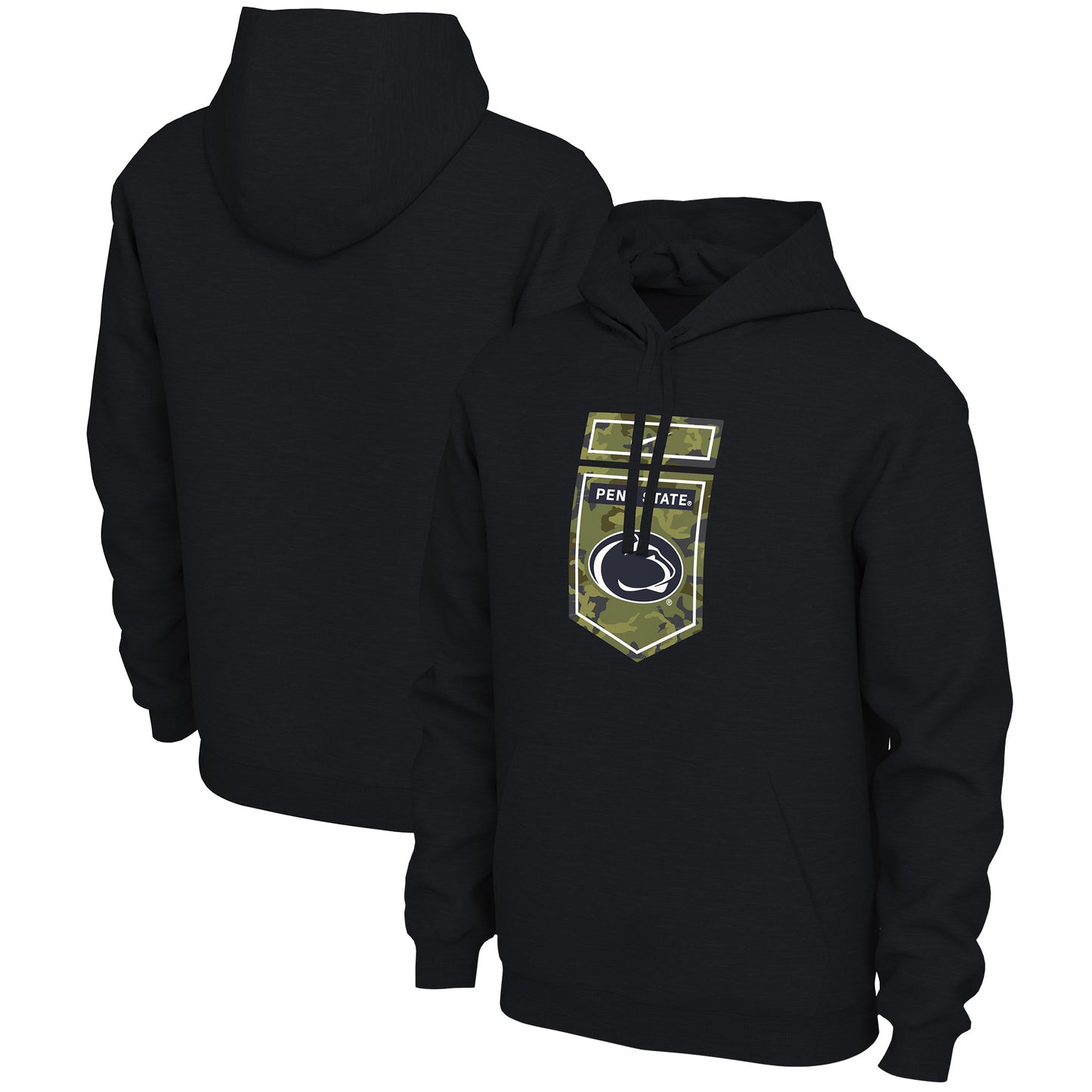 Men's Nike Black Penn State Nittany Lions Veterans Camo Pullover Hoodie