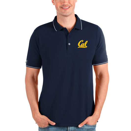 Men's Antigua Navy Cal Bears Affluent Polo