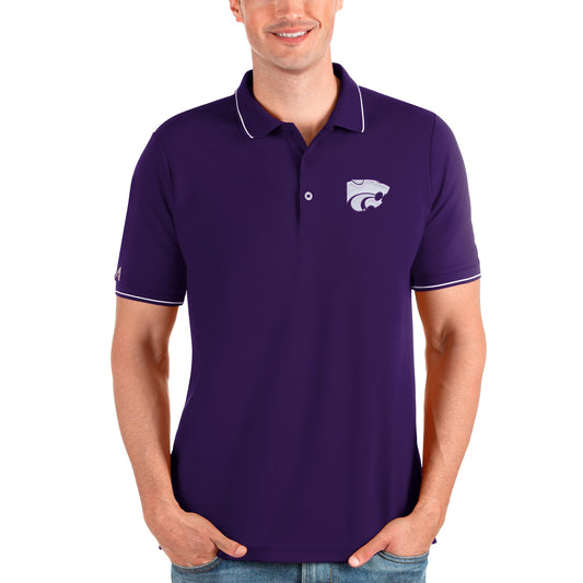 Men's Antigua Purple Kansas State Wildcats Affluent Polo