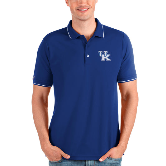 Men's Antigua Royal Kentucky Wildcats Affluent Polo