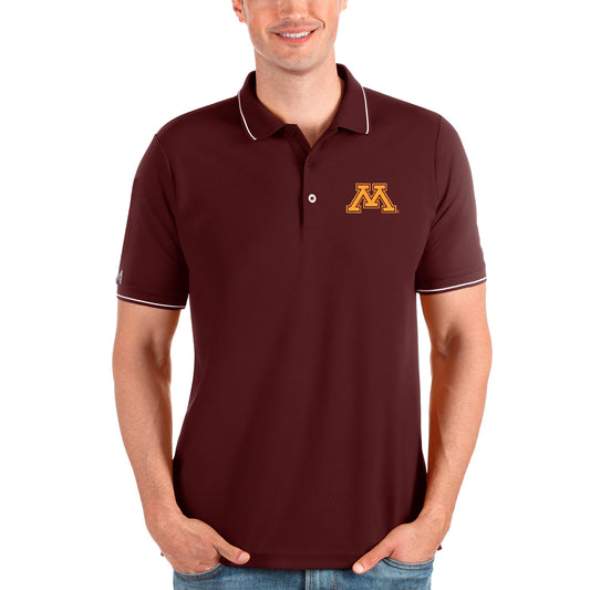 Men's Antigua Maroon Minnesota Golden Gophers Affluent Polo