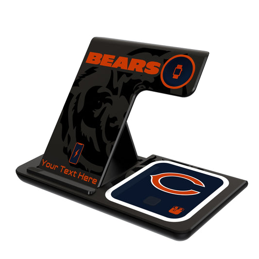 Chicago Bears Personalized 3-in-1 Charging Station