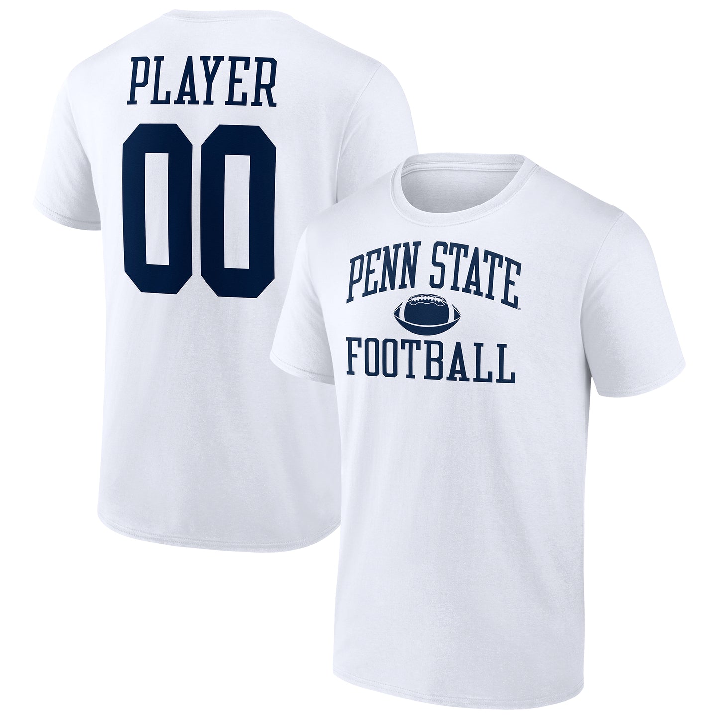 Men's White Penn State Nittany Lions Football Pick-A-Player NIL Gameday Tradition T-Shirt