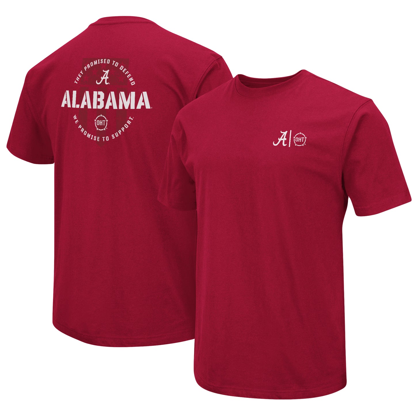 Men's Colosseum Crimson Alabama Crimson Tide OHT Military Appreciation T-Shirt