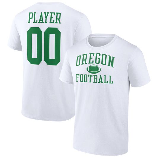 Men's White Oregon Ducks Football Pick-A-Player NIL Gameday Tradition T-Shirt