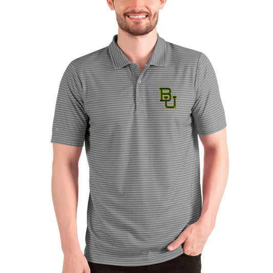 Men's Antigua Steel/White Baylor Bears Esteem Polo