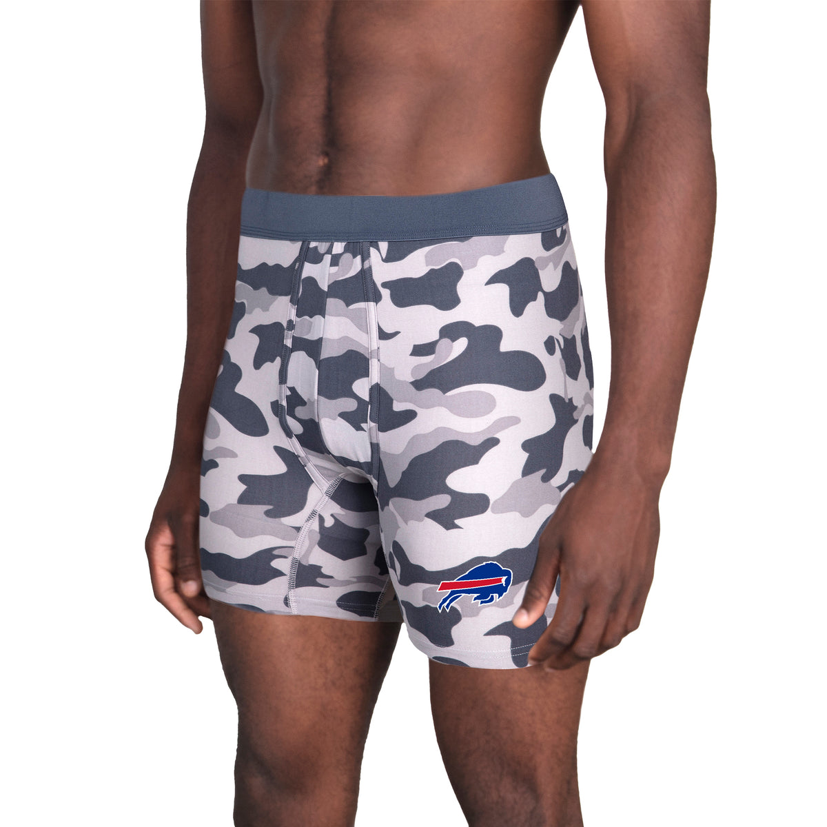 Men's Concepts Sport Charcoal Buffalo Bills Invincible Knit Boxer Brief