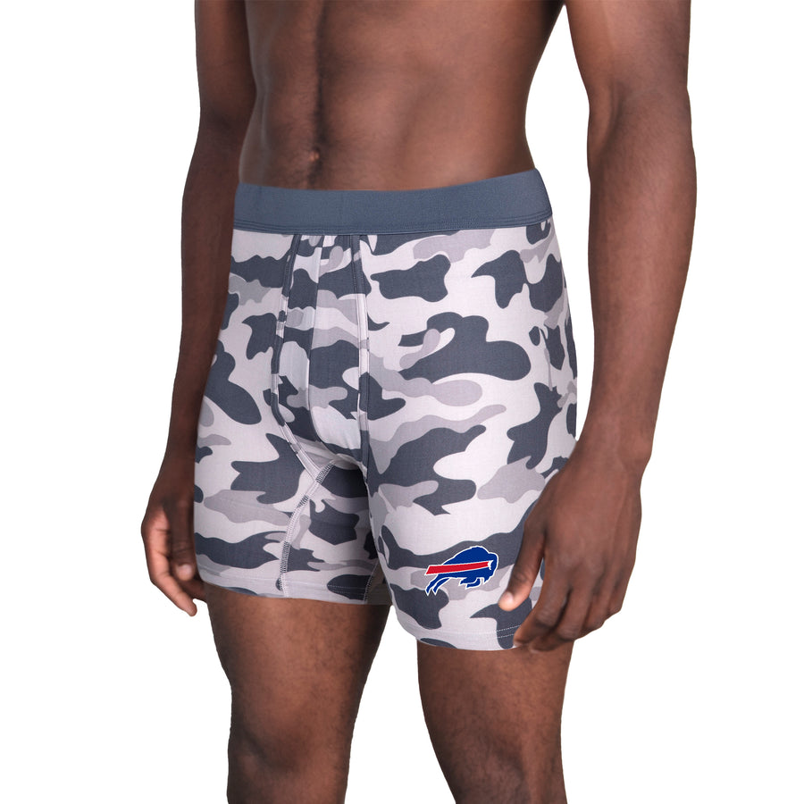 Men's Concepts Sport Charcoal Buffalo Bills Invincible Knit Boxer Brief