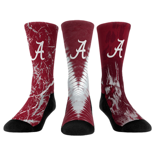 Unisex Rock Em Socks Alabama Crimson Tide Three-Pack Crew Socks Set