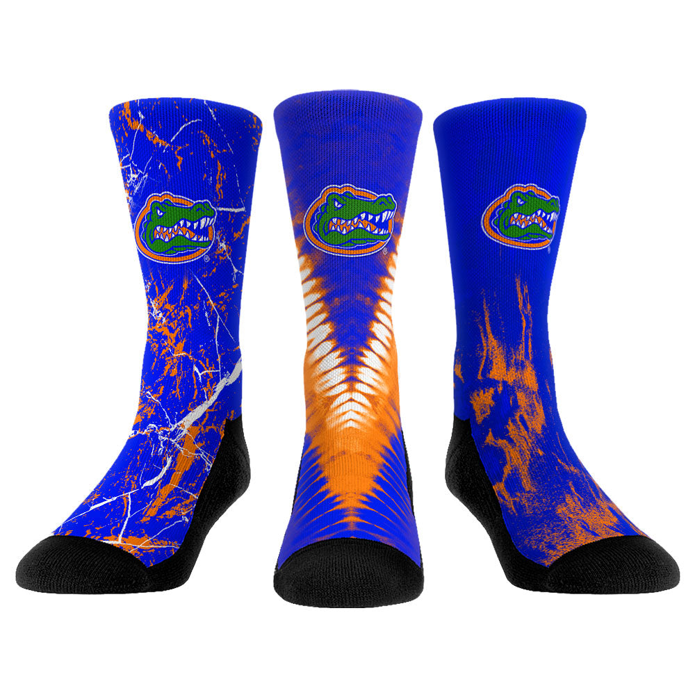 Unisex Rock Em Socks Florida Gators Three-Pack Crew Socks Set