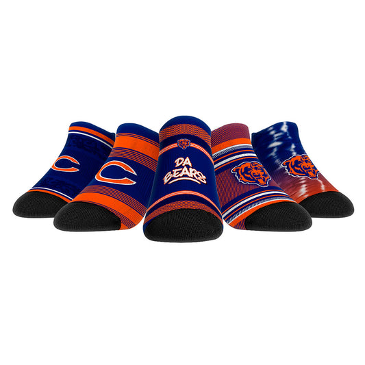 Unisex Rock Em Socks Chicago Bears Super Fan Five-Pack Low-Cut Socks Set