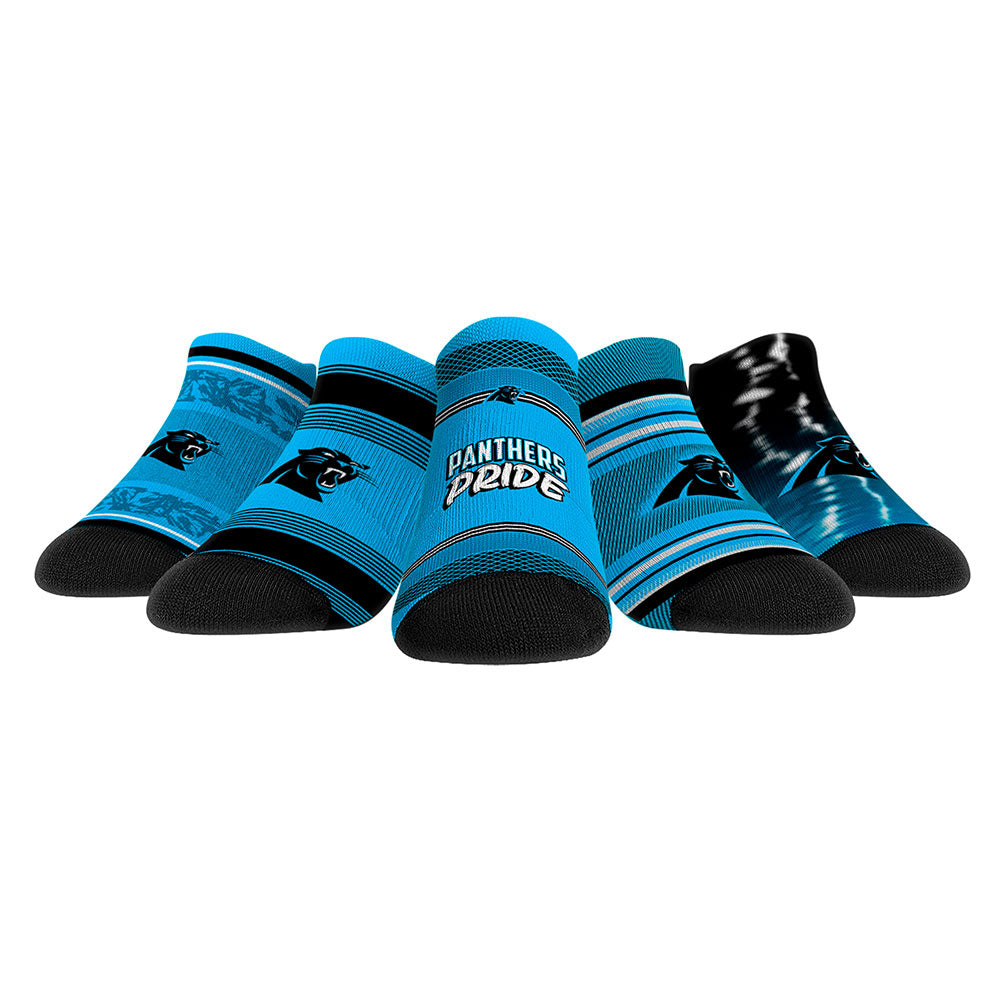 Youth Rock Em Socks Carolina Panthers Super Fan Five-Pack Low-Cut Socks Set