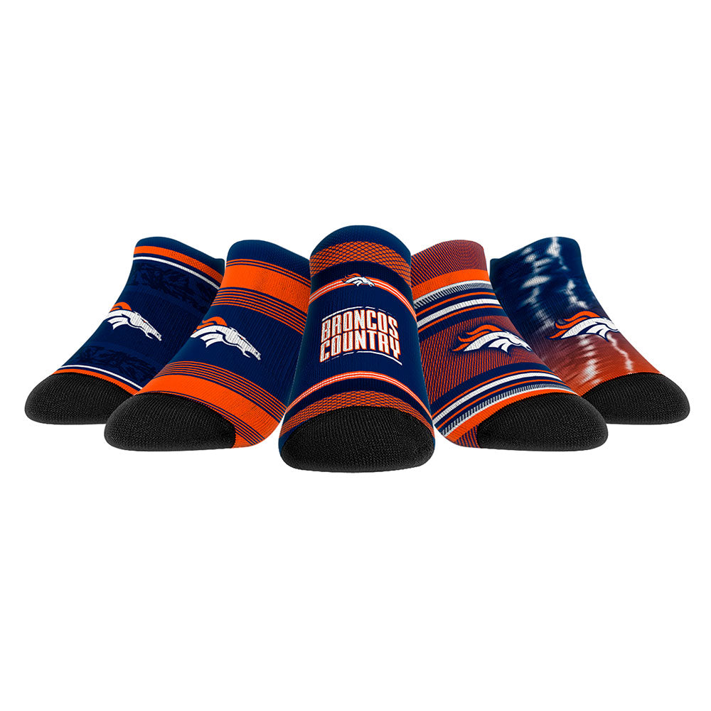 Youth Rock Em Socks Denver Broncos Super Fan Five-Pack Low-Cut Socks Set