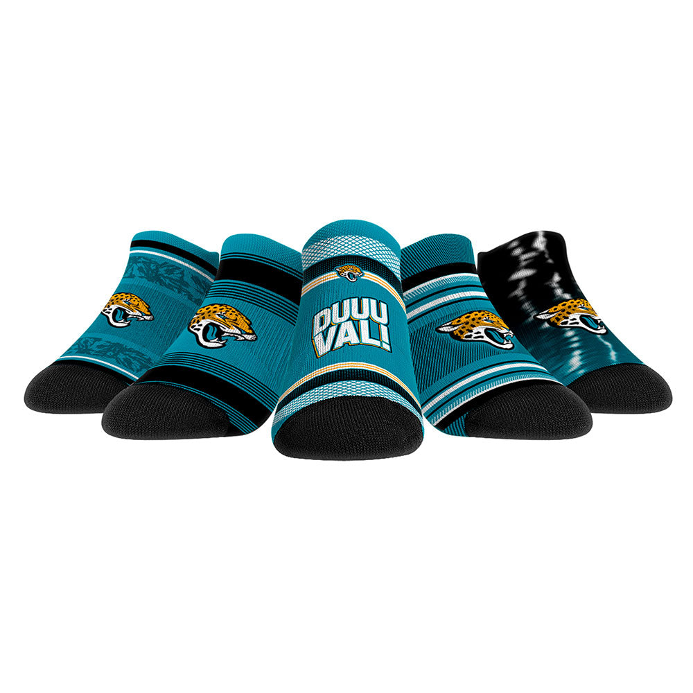 Youth Rock Em Socks Jacksonville Jaguars Super Fan Five-Pack Low-Cut Socks Set