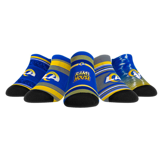 Youth Rock Em Socks Los Angeles Rams Super Fan Five-Pack Low-Cut Socks Set