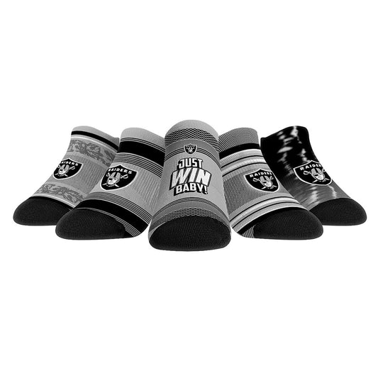 Youth Rock Em Socks Las Vegas Raiders Super Fan Five-Pack Low-Cut Socks Set