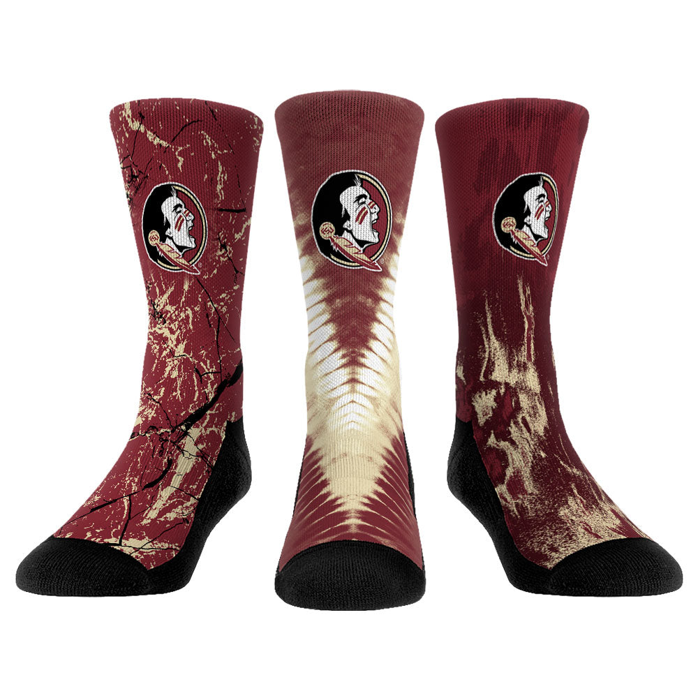 Youth Rock Em Socks Florida State Seminoles Three-Pack Crew Socks Set