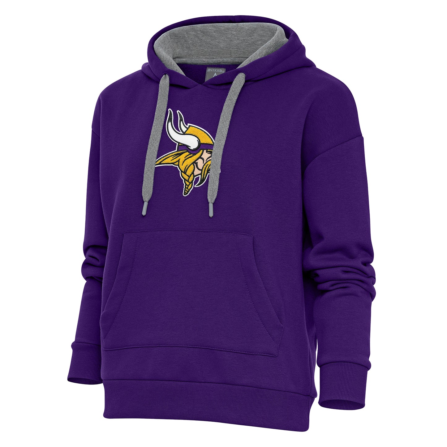 Women's Antigua Purple Minnesota Vikings Victory Chenille Pullover Hoodie